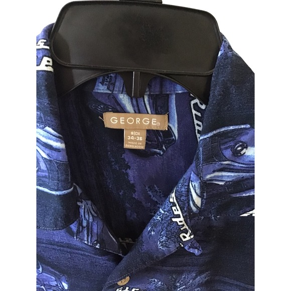 Mens Classic Cruise Line/Island Riders Short Sleeve Button Up Size 34/36 - Picture 3 of 3